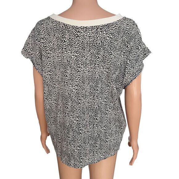 Loft Animal Print Wedge Tee size L - Picture 3 of 8